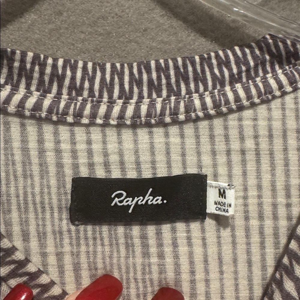 Rapha Gray And White Patterned Tee - image 2